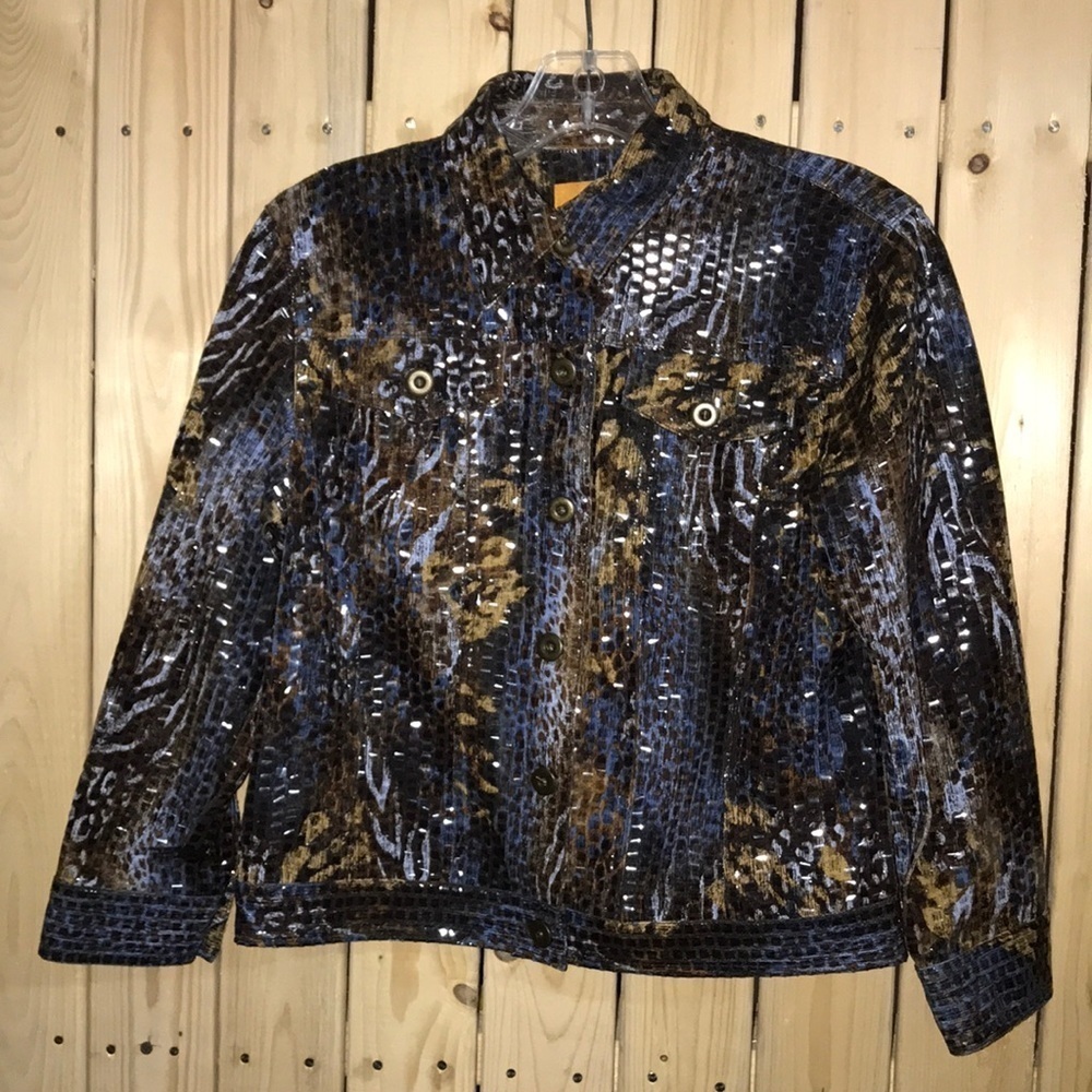 Ruby Rd Animal Print Design Dressy Jacket 6P
